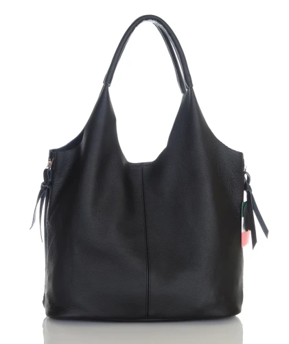 VERA PELLE Włoska skórzana torebka shopper 2w1 Skóra naturalna 