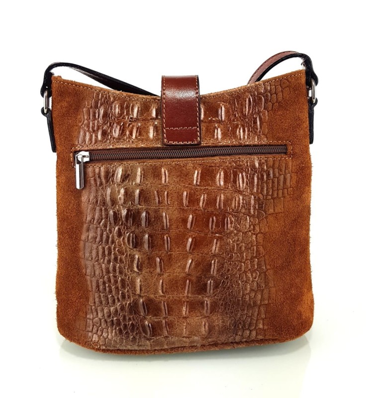 Skórzana brązowa torebka SS7