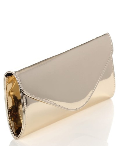 Modna złota kopertówka Metalik W35L