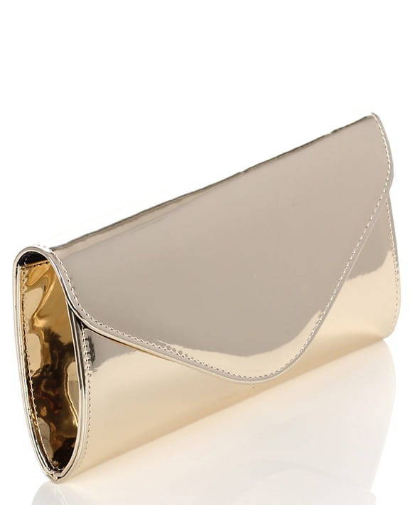 Modna złota kopertówka Metalik W35L