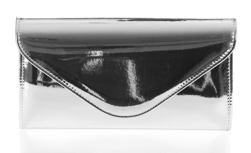 Modna srebrna kopertówka Metalik W35L