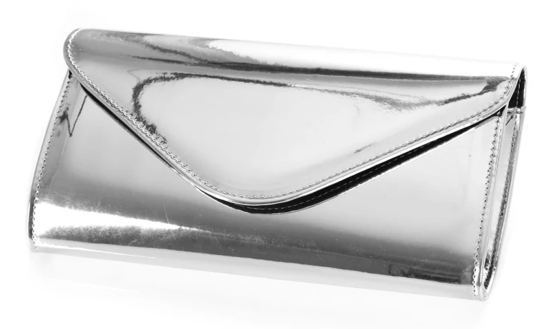 Modna srebrna kopertówka Metalik W35L