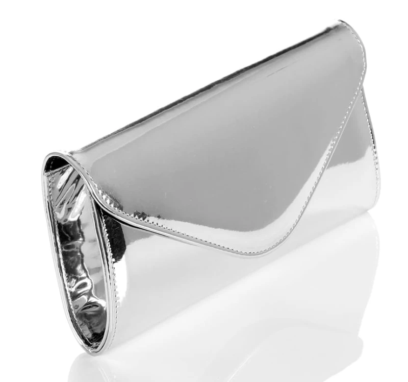 Modna srebrna kopertówka Metalik W35L