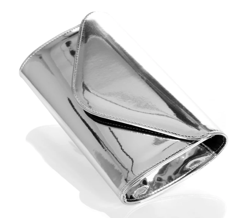 Modna srebrna kopertówka Metalik W35L