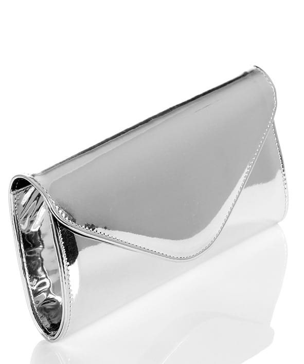 Modna srebrna kopertówka Metalik W35L