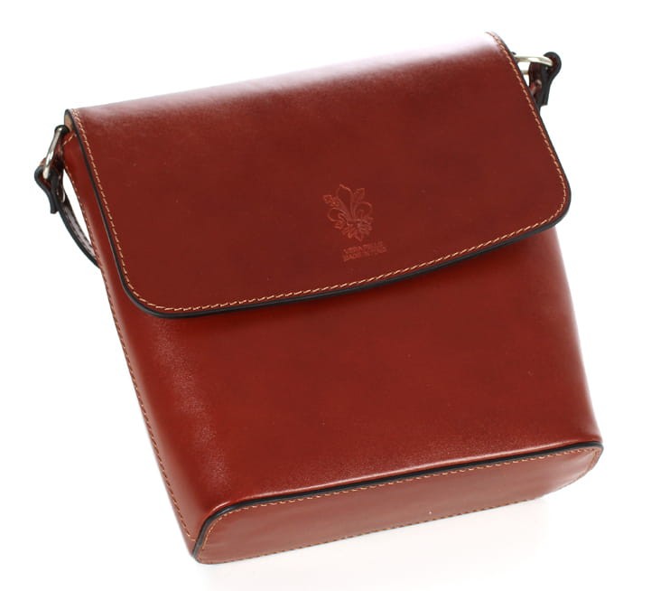 Brązowa skórzana listonoszka