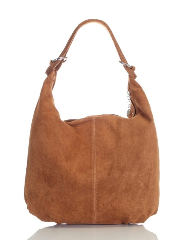 Ruda zamszowa torebka worek ZD4