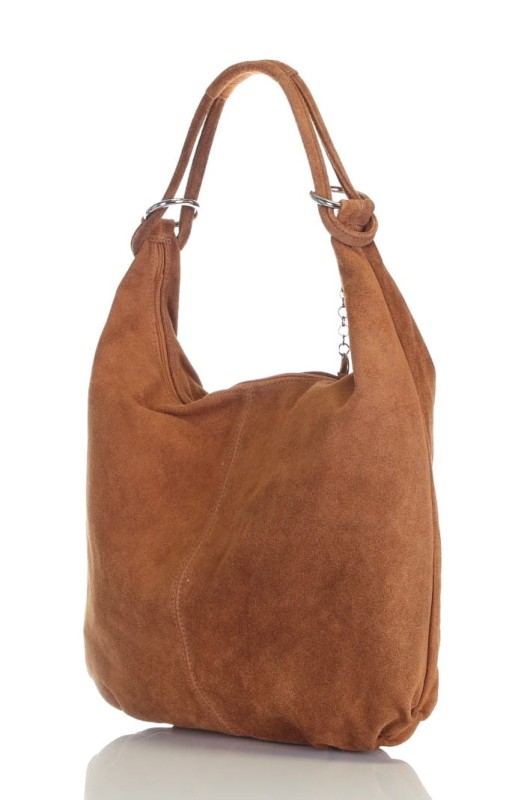 Ruda zamszowa torebka worek ZD4