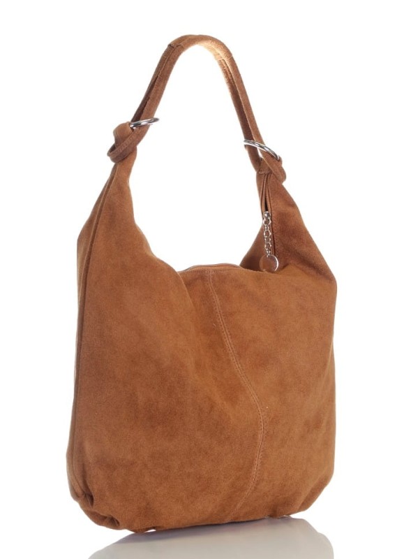 Ruda zamszowa torebka worek ZD4