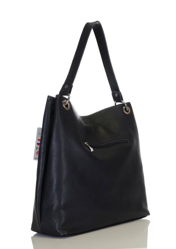 Czarna torebka ze skóry VERA PELLE