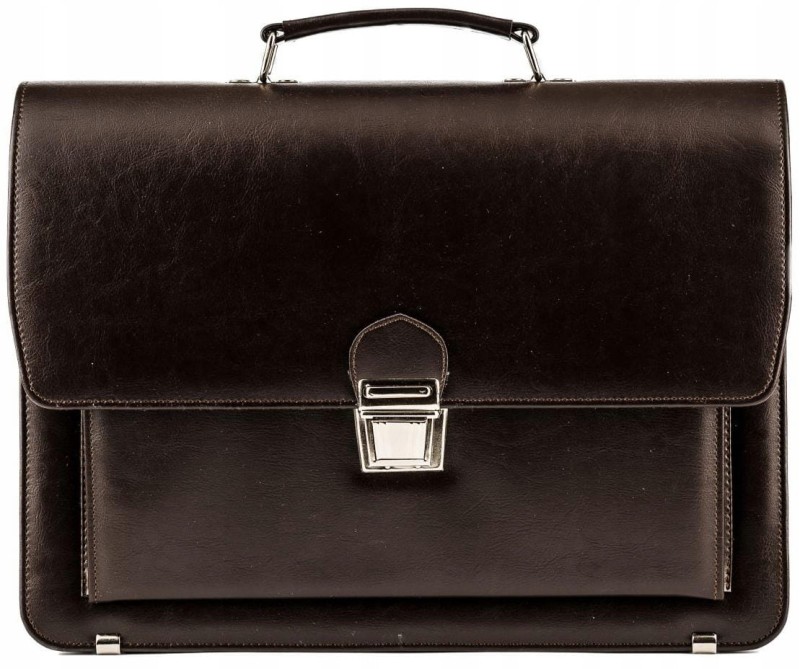 Brązowa Teczka męska AKTÓWKA neseser T09