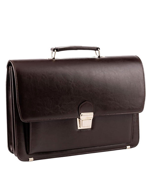 Brązowa Teczka męska AKTÓWKA neseser T09