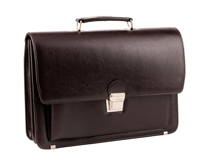 Brązowa Teczka męska AKTÓWKA neseser T09