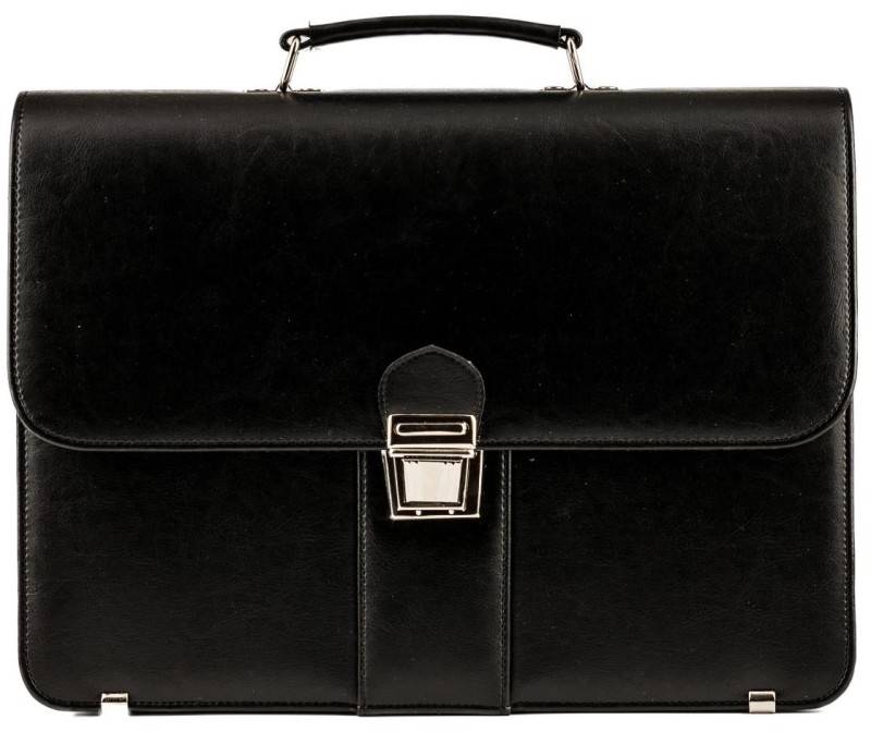 Czarna teczka męska AKTÓWKA neseser T08