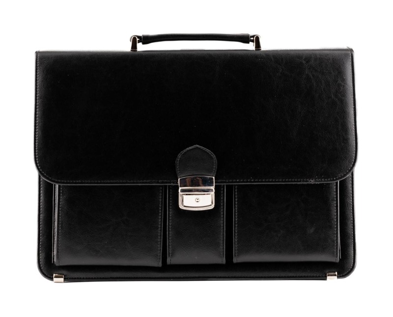 Czarna AKTÓWKA męska Neseser T10