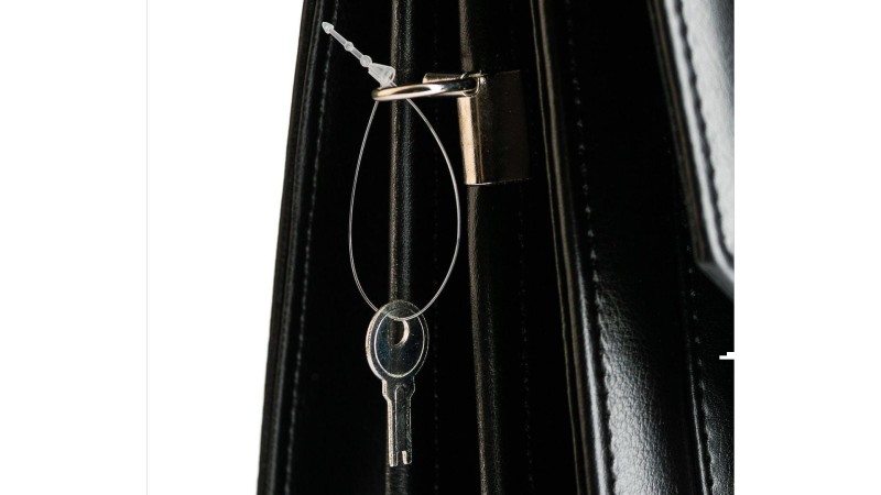 Duża Aktówka Męska Skórzana Tizano T02 – Czarna Torba na Dokumenty A4 i Laptopa