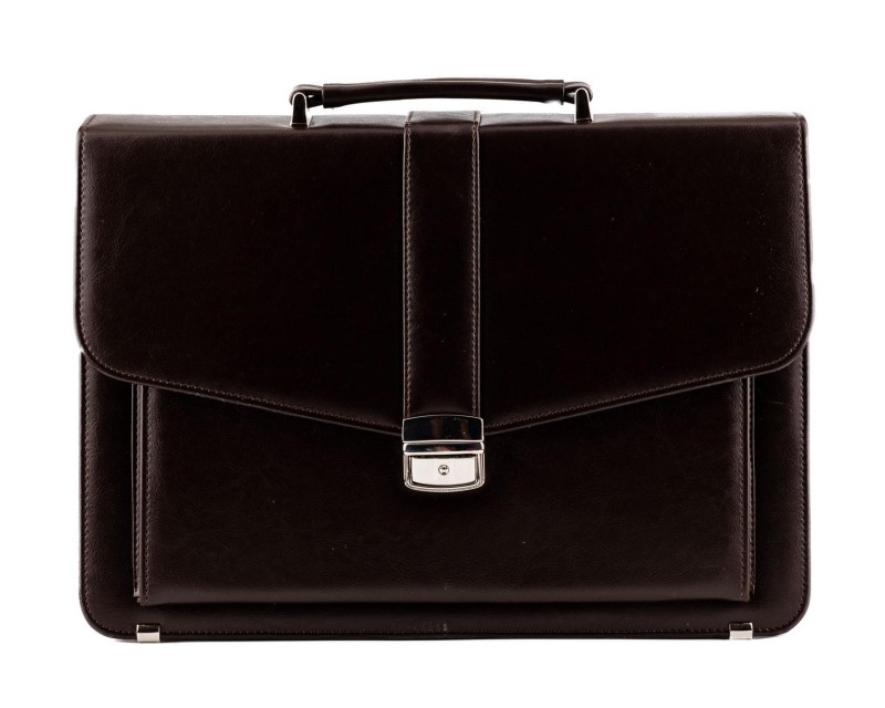 Brązowa AKTÓWKA męska Neseser T11