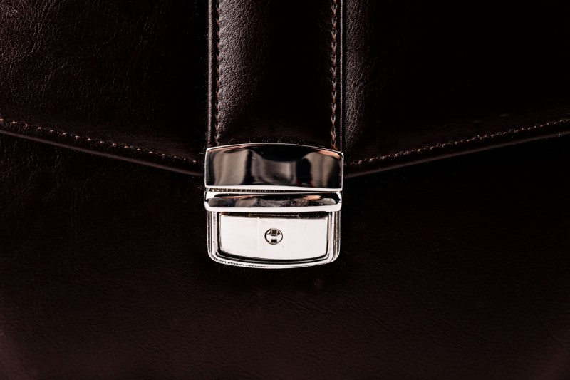 Brązowa AKTÓWKA męska Neseser T11