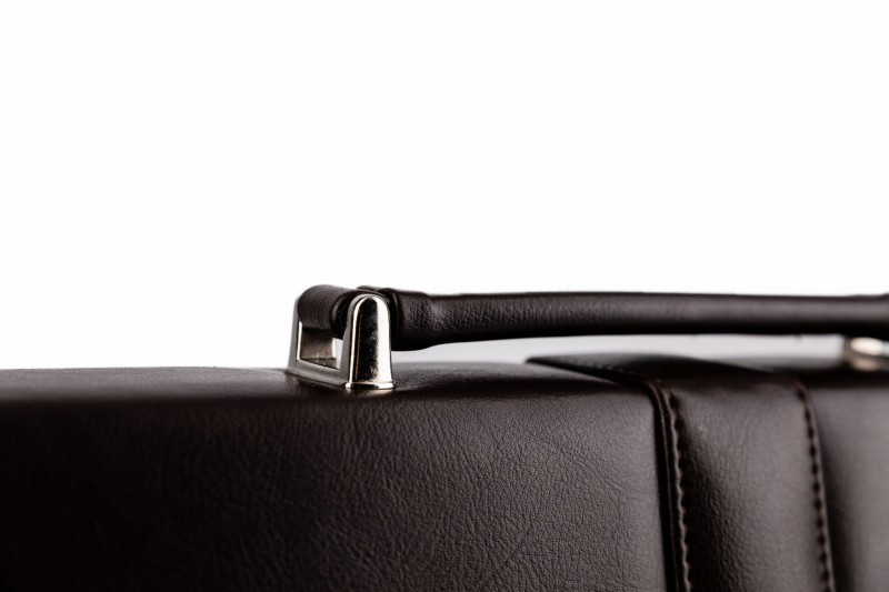 Brązowa AKTÓWKA męska Neseser T11