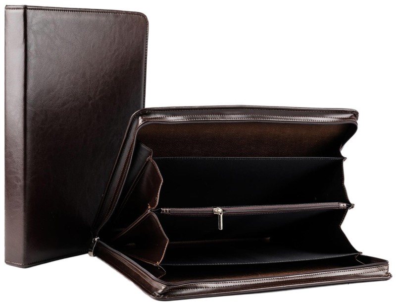 Brązowa Aktówka Neseser Teczka konferencyjna A4