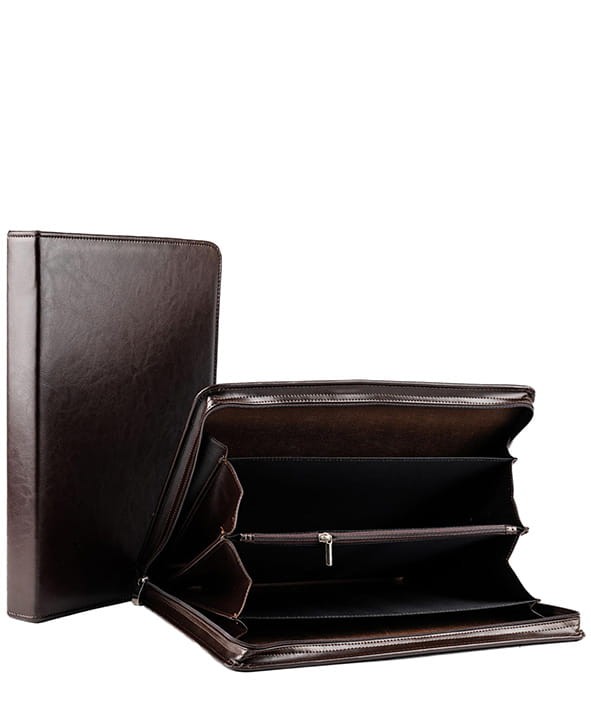 Brązowa Aktówka Neseser Teczka konferencyjna A4