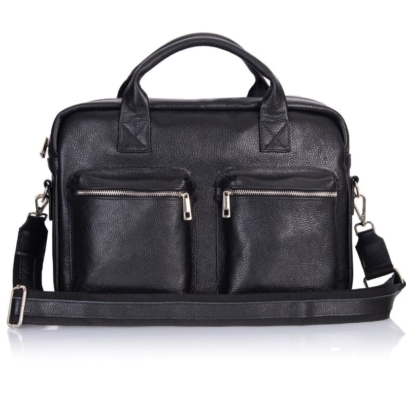 Czarna torba męska SKÓRA