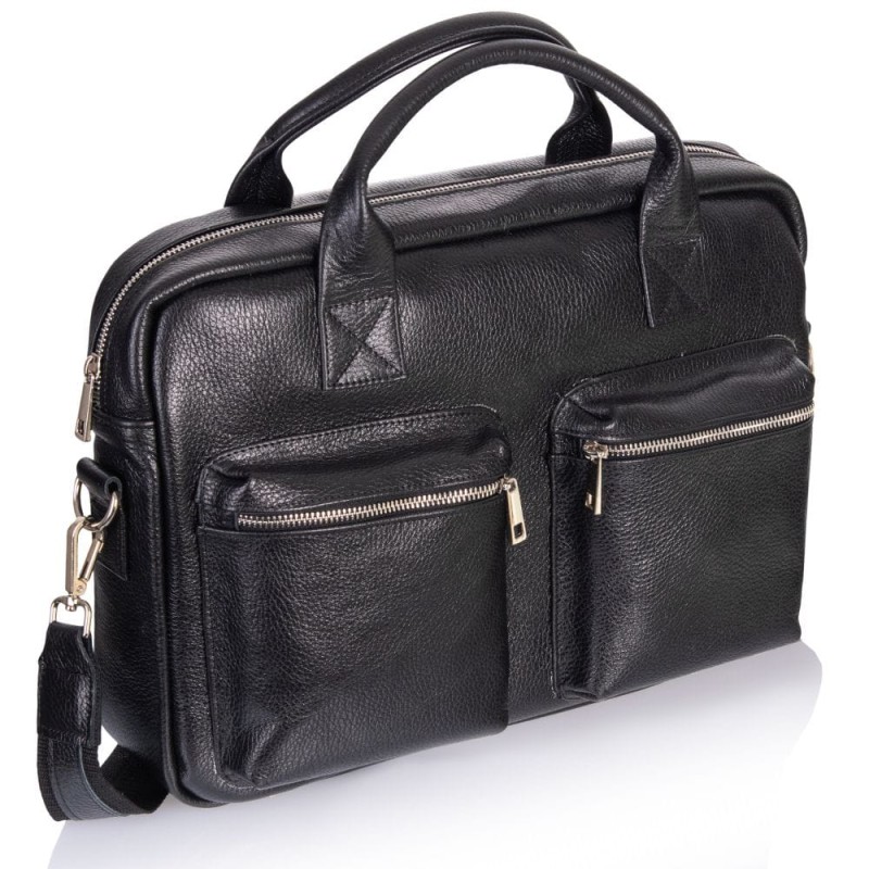 Czarna torba męska SKÓRA