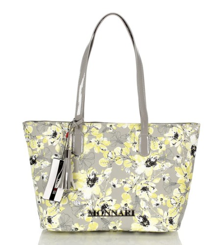 MONNARI Modna pakowna torba w kwiaty