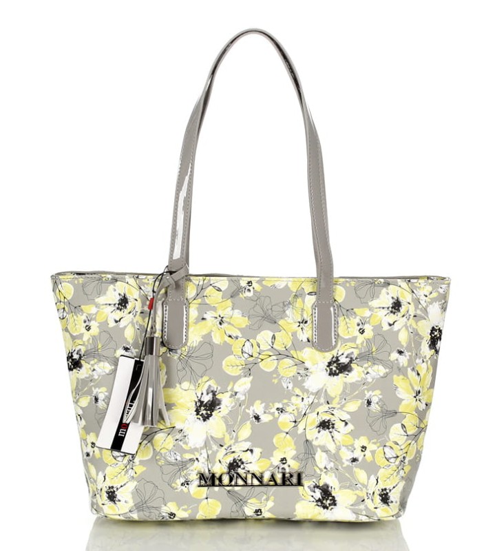 MONNARI Modna pakowna torba w kwiaty