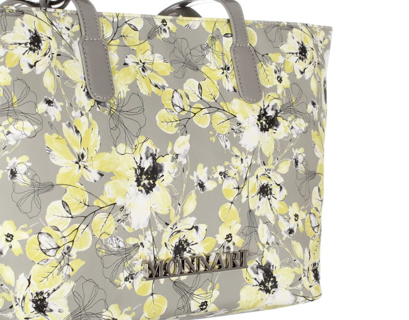 MONNARI Modna pakowna torba w kwiaty