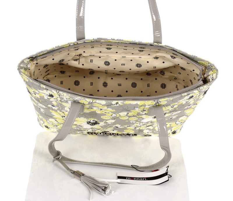 MONNARI Modna pakowna torba w kwiaty