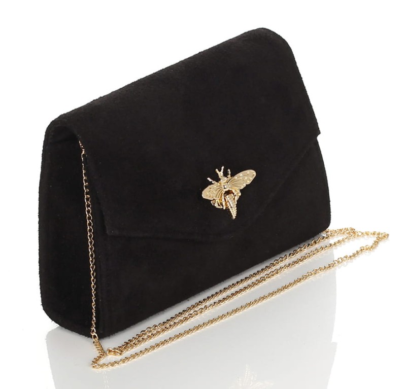 Kopertówka na łańcuszku ZAMSZ NATURALNY