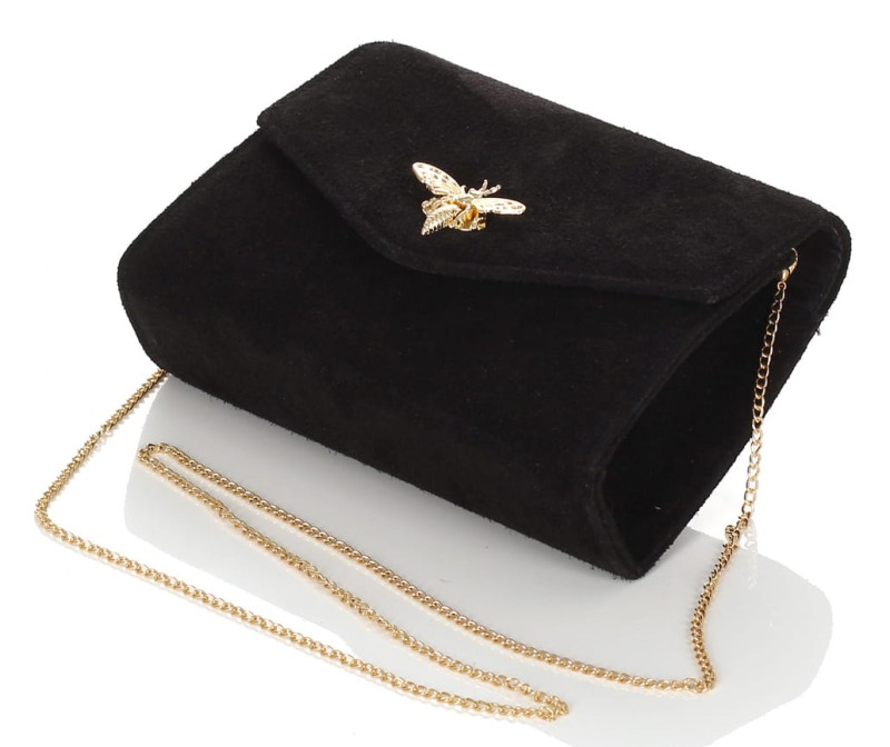 Kopertówka na łańcuszku ZAMSZ NATURALNY