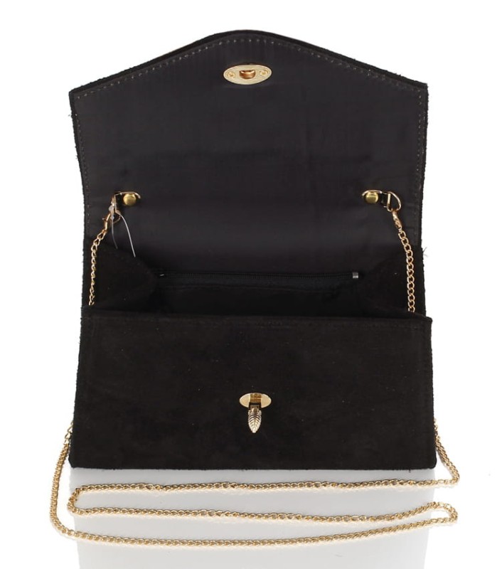 Kopertówka na łańcuszku ZAMSZ NATURALNY