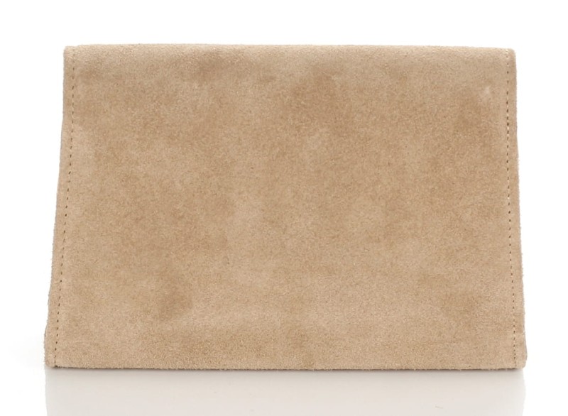 Kopertówka na łańcuszku ZAMSZ NATURALNY