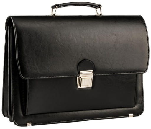 Czarna teczka męska AKTÓWKA neseser T09
