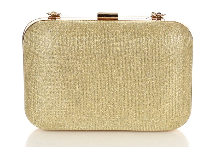 Błyszcząca kopertówka Złota PUZDERKO