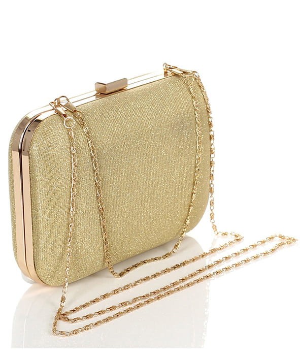 Błyszcząca kopertówka Złota PUZDERKO