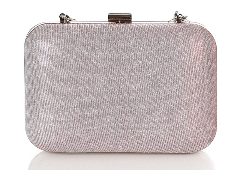 Błyszcząca kopertówka różowe PUZDERKO