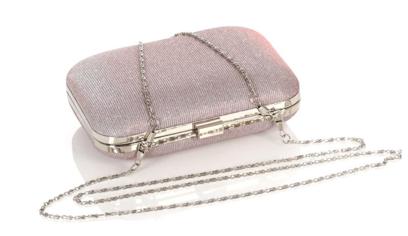 Błyszcząca kopertówka różowe PUZDERKO