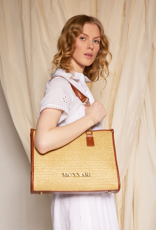 Pakowna torba Monnari Plecionka