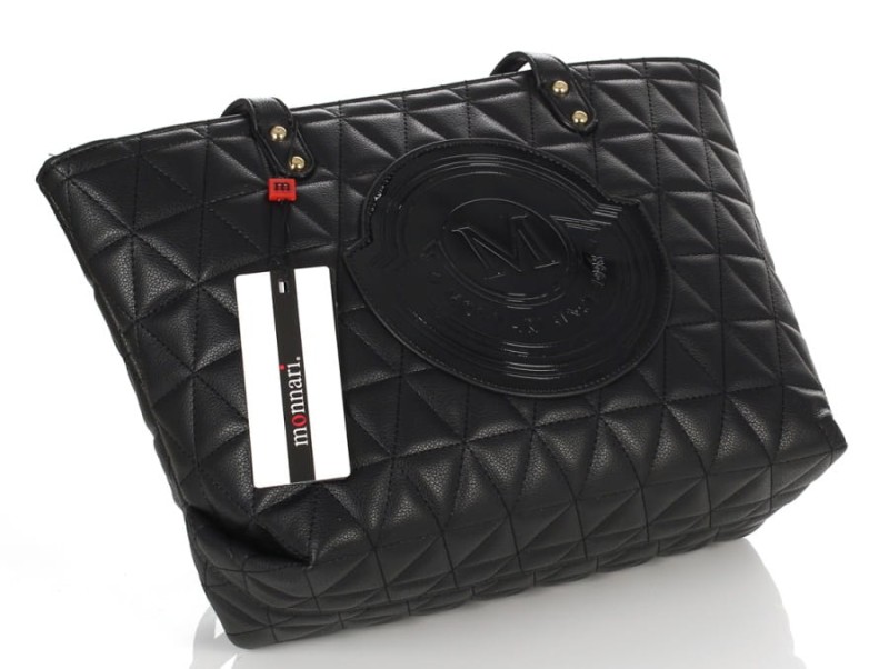 czarny shopper Monnari