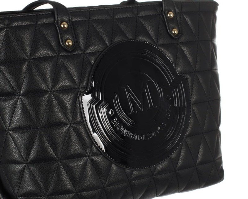 czarny shopper Monnari