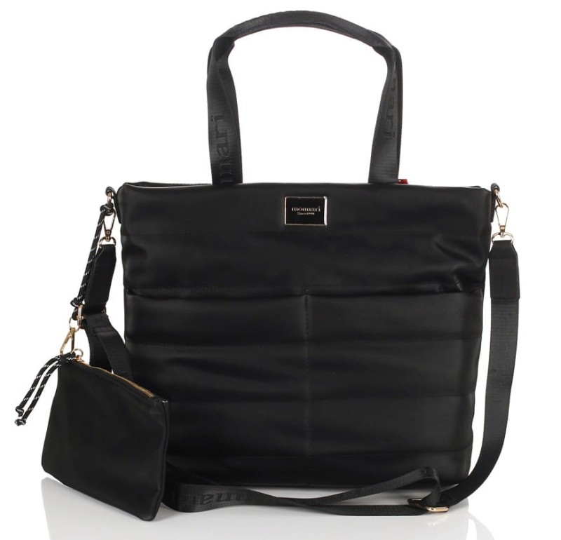 Duża pikowana czarna torba MONNARI