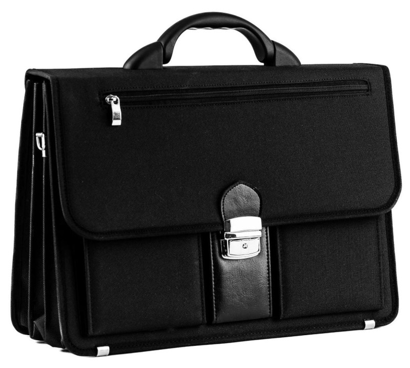 Teczka męska na laptopa Tizano – Aktówka z Cordury 600D – Czarna