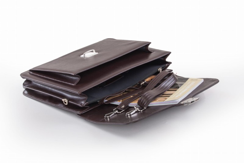 Elegancka teczka Tizano T07 czekolada