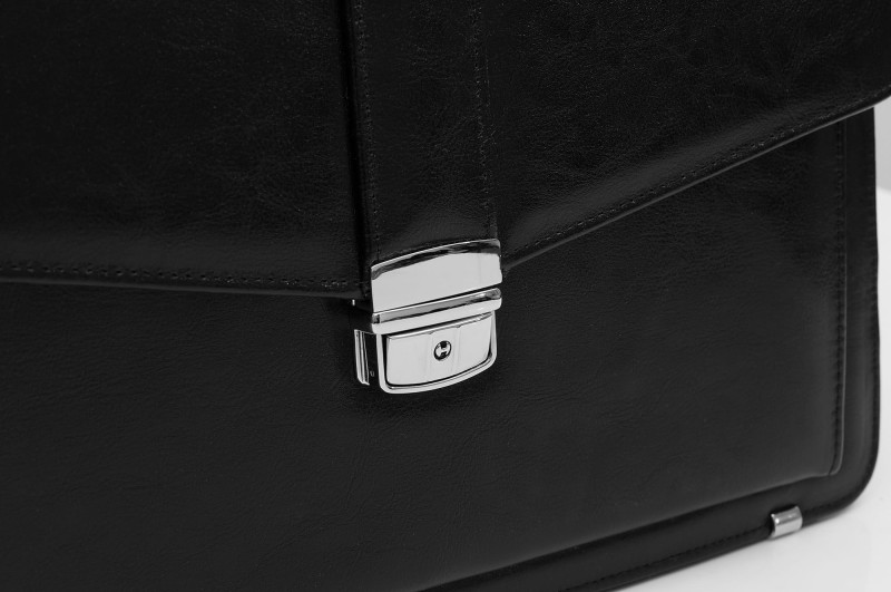 Skórzana aktówka męska na laptopa – Teczka na dokumenty A4 | Polski Producent