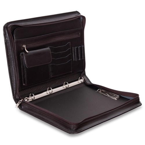 Skórzany biwuar A4 – Polska galanteria – Teczka konferencyjna unisex z naturalnej skóry