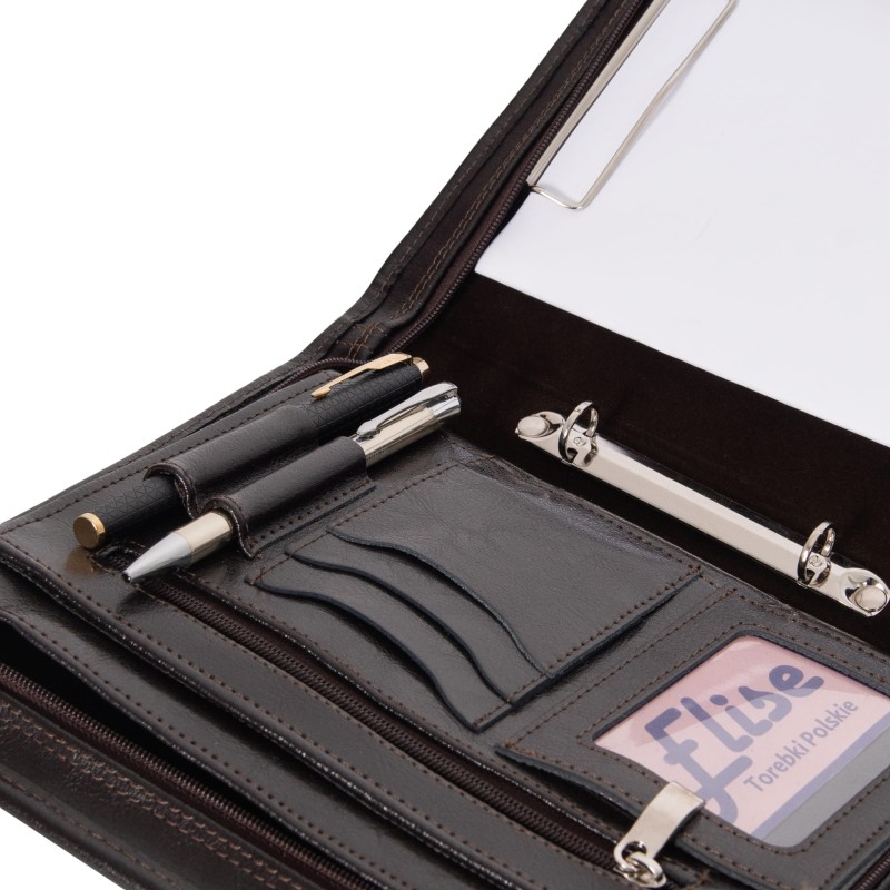 Skórzana aktówka męska A5 Tizano BWS08