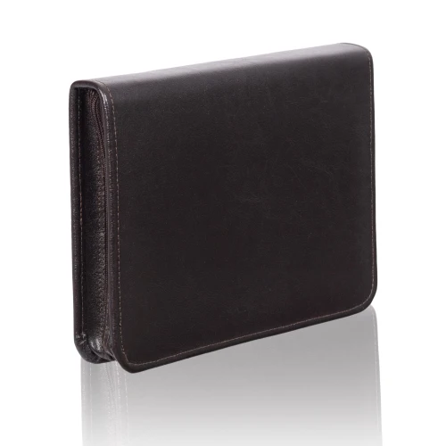 Skórzana aktówka męska A5 Tizano BWS08 – Elegancki neseser na dokumenty czekoladowy